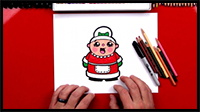 How to Draw Cartoon Mrs. Claus