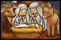 How to Draw the Nativity
