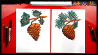 How to Draw a Pinecone