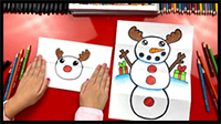 How to Draw a Snowman Folding Surprise