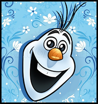 How to Draw Olaf Easy
