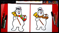 How to Draw Frosty the Snowman