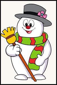 How to Draw Frosty the Snowman