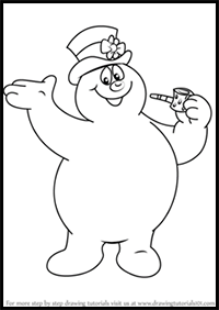 How to Draw Frosty from Frosty the Snowman