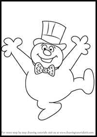 How to Draw Frosty from Frosty Returns