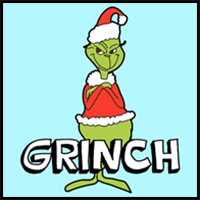 How to Draw The Grinch from Dr. Seuss with Easy Step by Step Drawing Lesson
