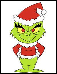 How to Draw Grinch | Holiday Drawing Lesson