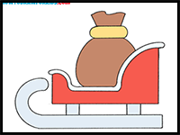 How to Draw Santa’s Sleigh