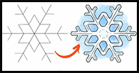 How to Draw a Snowflake – Easy Yet Graceful