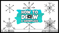 How to Draw a Snowflake EASY 6 Ways