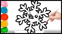 How to Draw a Snowflake | An Easy Snowflake Drawing | Drawing Snowflakes Easy