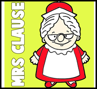 Drawing Cartoon Mrs. Clause