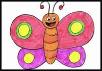 How to Draw a Butterfly Step by Step for Kids + Printable