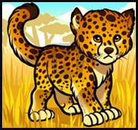 How To Draw Cartoon Cheetahs Realistic Cheetahs Drawing Tutorials Drawing How To Draw Cheetahs Drawing Lessons Step By Step Techniques For Cartoons Illustrations