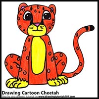 How to Draw a Cartoon Cheetah