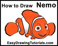 How to Draw Nemo (Finding Nemo)