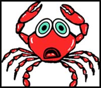 How to Draw Cartoon Crabs in Easy to Follow Steps