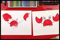 How to Draw a Crab (for Young Artists)