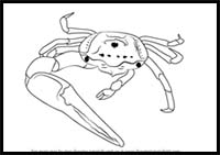 How to Draw a Fiddler Crab