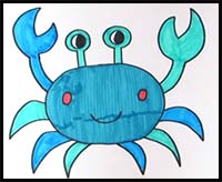 Learn How to Draw a Crab