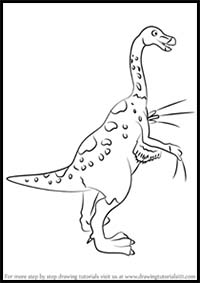 How to Draw Mr. Therizinosaurus from Dinosaur Train