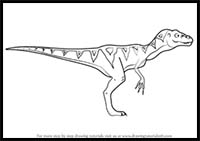 How to Draw Marco Megaraptor from Dinosaur Train