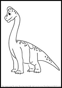 How to Draw Sonny Sauroposeidon from Dinosaur Train