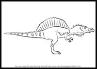 How to Draw Old Spinosaurus from Dinosaur Train
