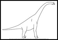 How to Draw Brenda Brachiosaurus from Dinosaur Train