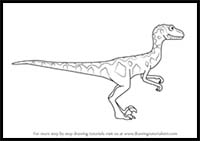 How to Draw Mr. Deinonychus from Dinosaur Train