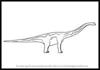How to Draw Apollo Apatosaurus from Dinosaur Train
