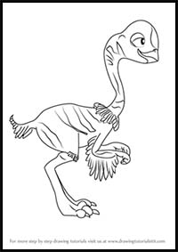 How to Draw Kiera Chirostenotes from Dinosaur Train