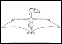 How to Draw Peggy Peteinosaurus from Dinosaur Train