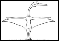 How to Draw Quincy Quetzalcoatlus from Dinosaur Train