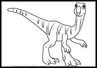 How to Draw Rick Oryctodromeus from Dinosaur Train