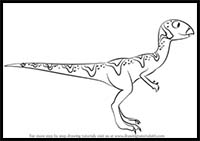 How to Draw Quinn Quantassaurus from Dinosaur Train