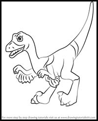 How to Draw Velma Velociraptor from Dinosaur Train