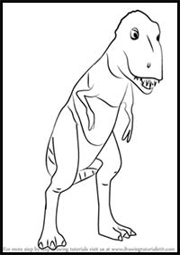 How to Draw Mr. Daspletosaurus from Dinosaur Train