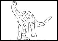 How to Draw Mr. Argentinosaurus from Dinosaur Train