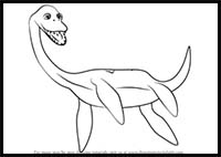 How to Draw Mr. & Mrs. Elasmosaurus from Dinosaur Train