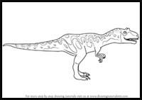 How to Draw Alvin Allosaurus from Dinosaur Train