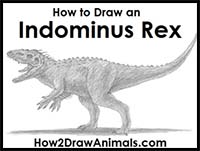 How to Draw an Indominus Rex Dinosaur