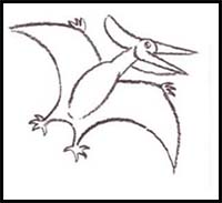 How to Draw a Pteranodon