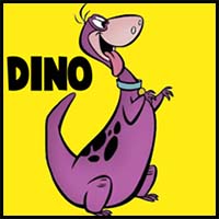How to Draw Dino from The Flinstones with Easy Step by Step Drawing Lesson