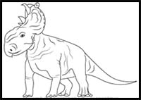 How to Draw a Pachyrhinosaurus