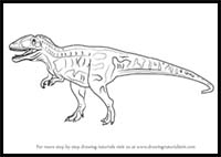 How to Draw a Carcharodontosaurus