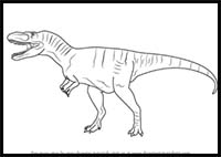 How to Draw an Albertosaurus