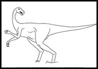 How to Draw an Ornithomimid Dinosaur