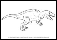 How to Draw an Acrocanthosaurus