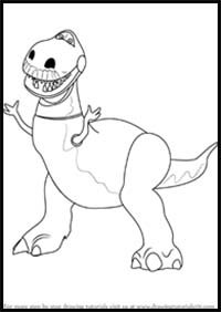 How to Draw Rex from Toy Story